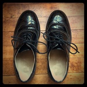 Classic black Oxford shoes